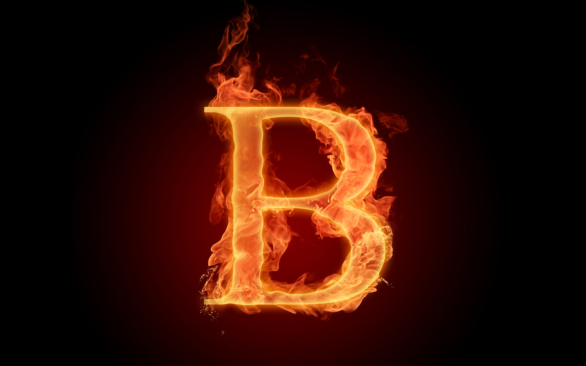 The fiery English alphabet picture B is a great wallpaper for your ...