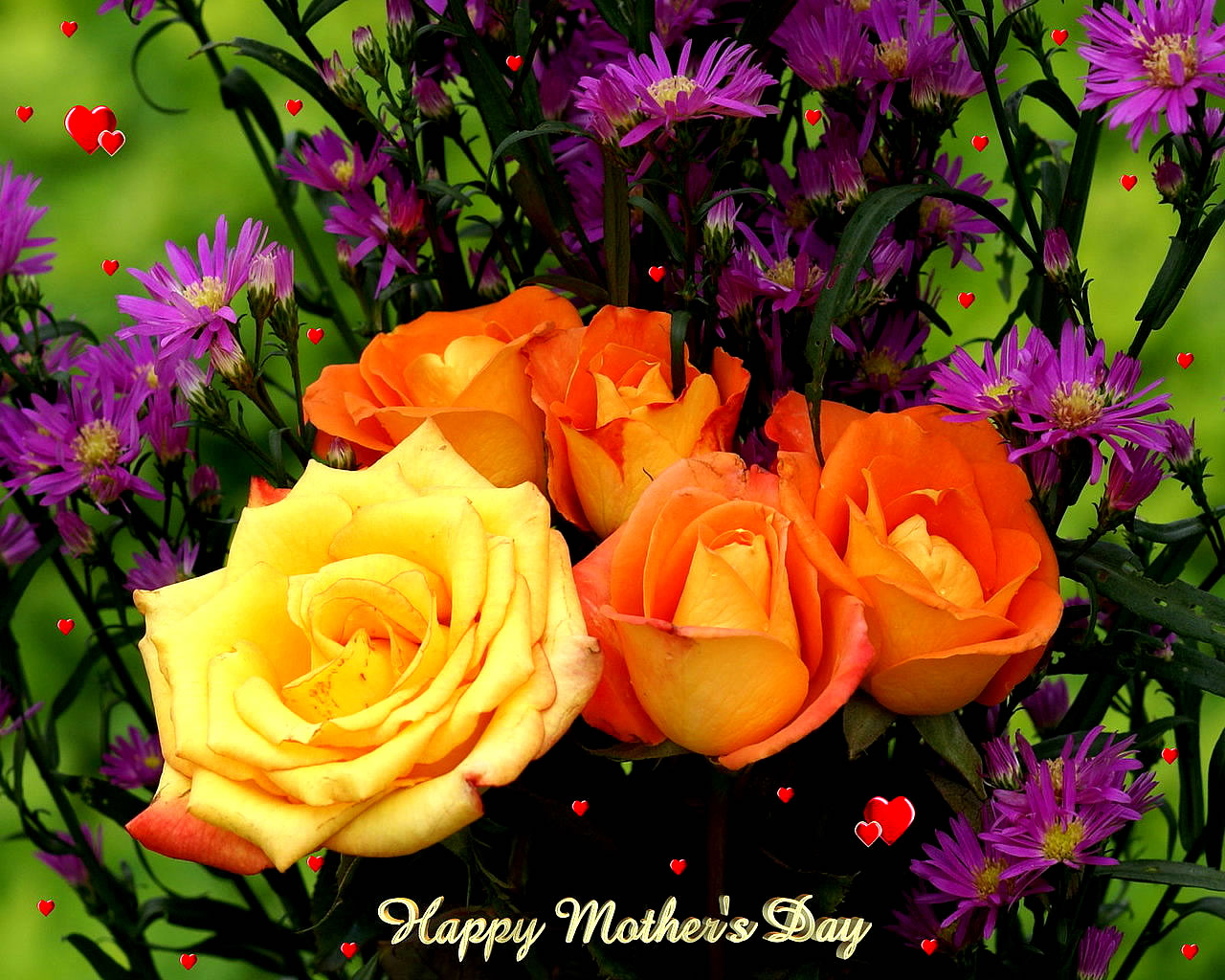 HD Wallpapers 2011 Happy Mother's Day Flowers