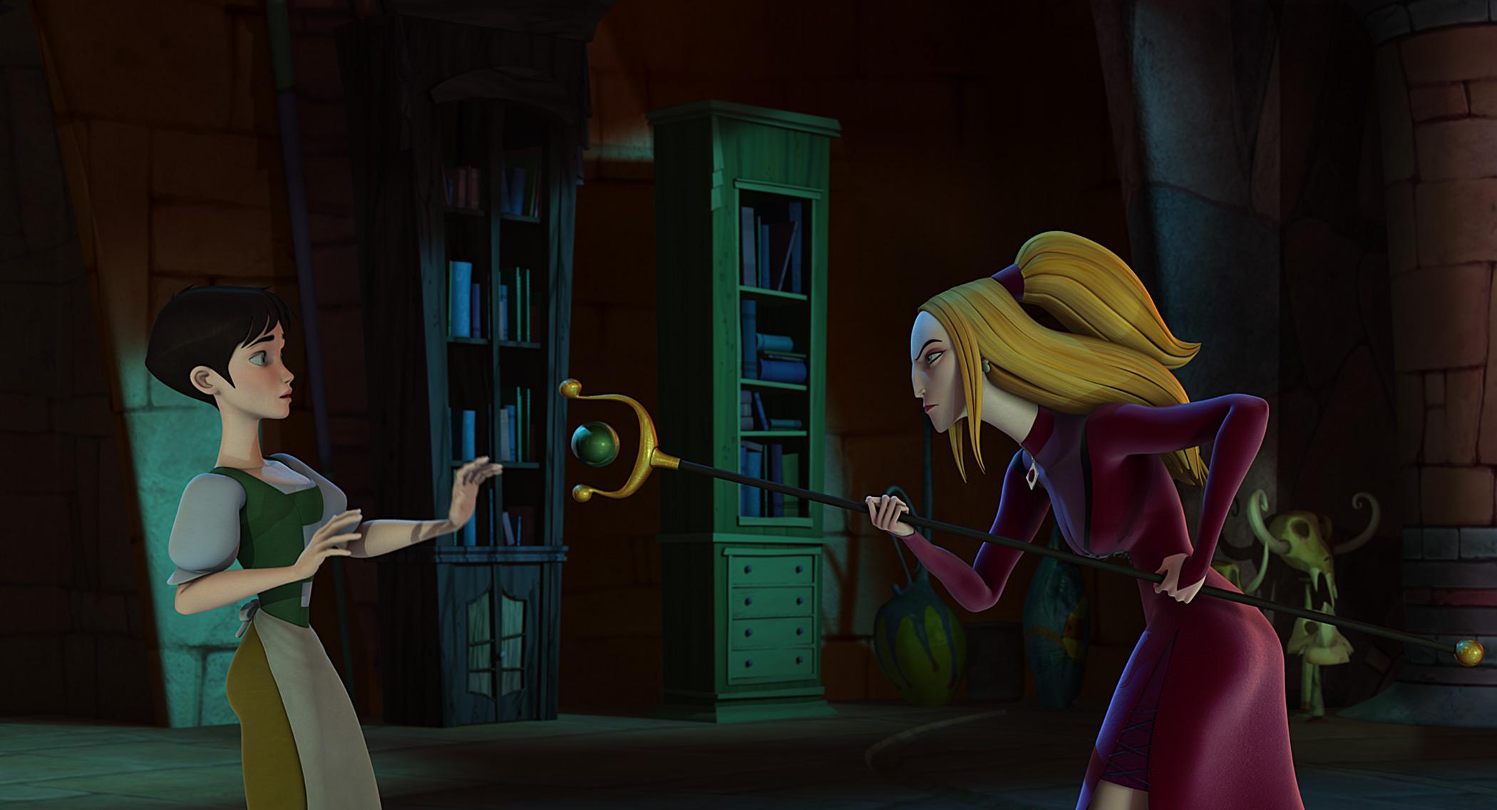 HD Wallpapers Ella (voiced by Sarah Michelle Gellar) and Frieda (voiced by Sigourney Weaver) in HAPPILY N'EVER AFTER