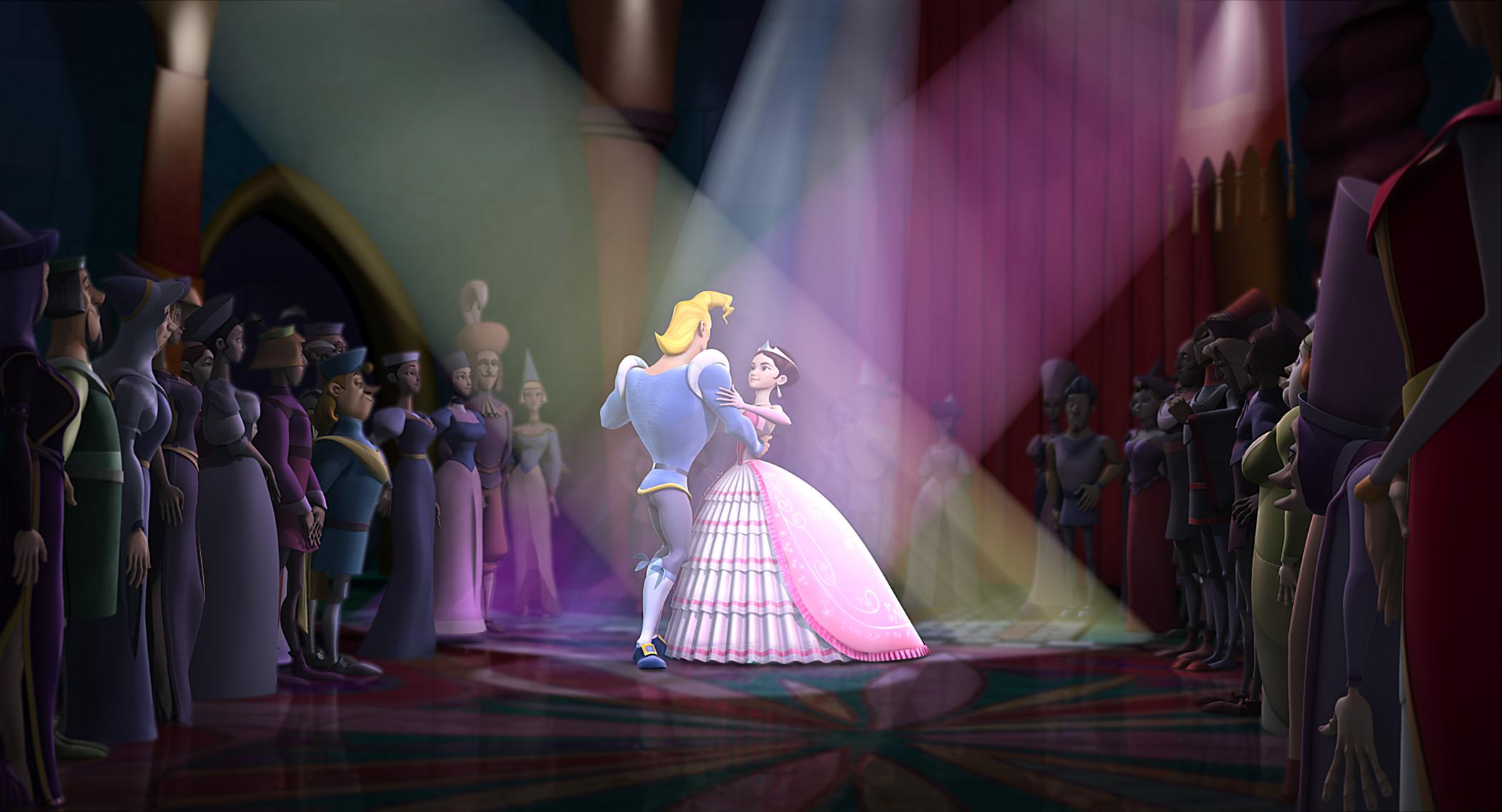 HD Wallpapers Prince Humperdink (voiced by Patrick Warburton) and Ella (voiced by Sarah Michelle Gellar) in HAPPILY N'EVER AFTER.